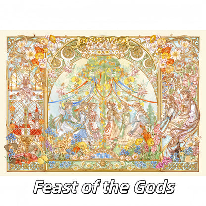 Divine Revelry 3D Sticker | 2 Cute Miniature Scenes