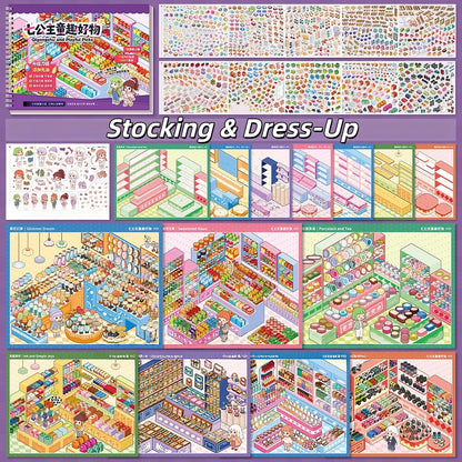 Stocking & Dress-Up 3D Sticker Book