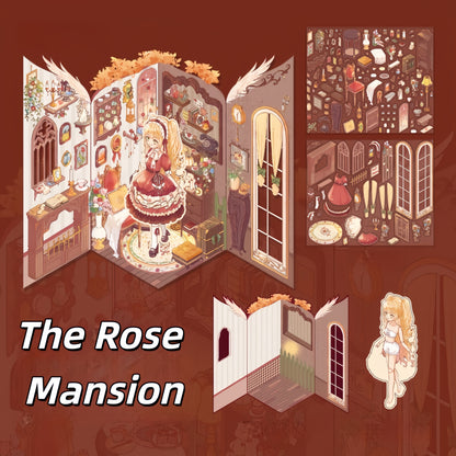 Sweet Dream Dollhouse 3D Sticker | 2 Cute Miniature Scenes