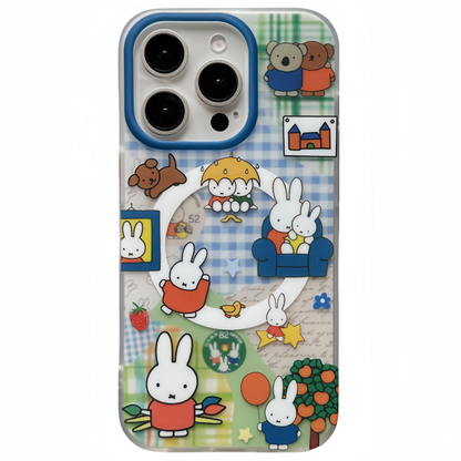Miffy's Small House Magnetic Stand Acrylic Phone Case
