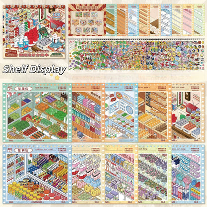 Shelf Display 3D Sticker Book