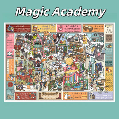 Magic World 3D Sticker | 6 Cute Miniature Scenes