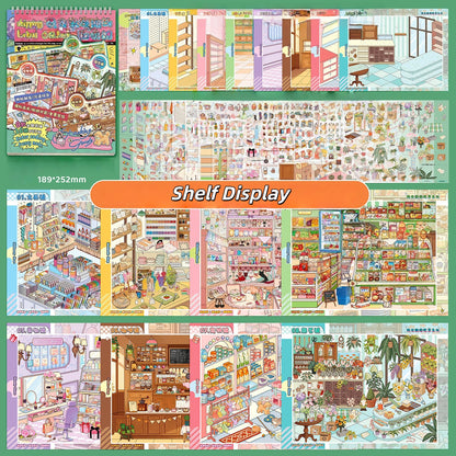 Shelf Display 3D Sticker Book