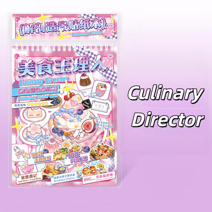 Culinary Director 3D Sticker Book