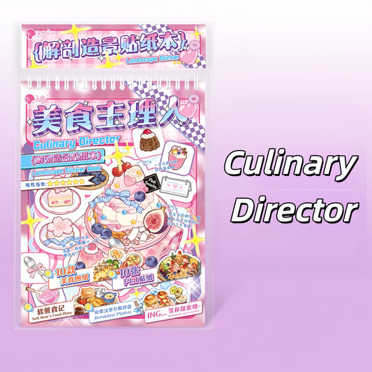 Culinary Director 3D Sticker Book