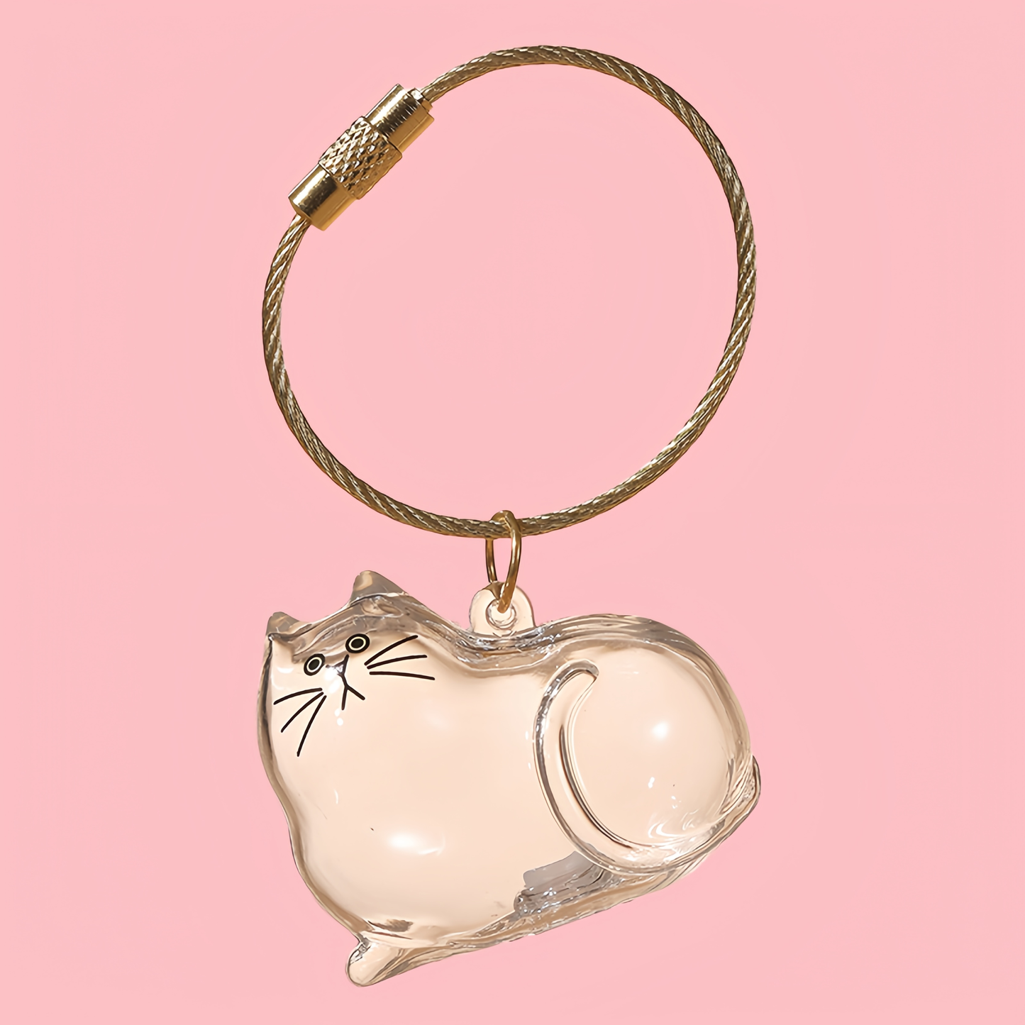 Puppy Kitty Hair Pendant Key Chain