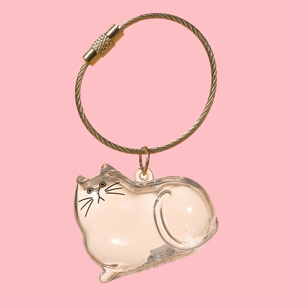 Puppy Kitty Hair Pendant Key Chain