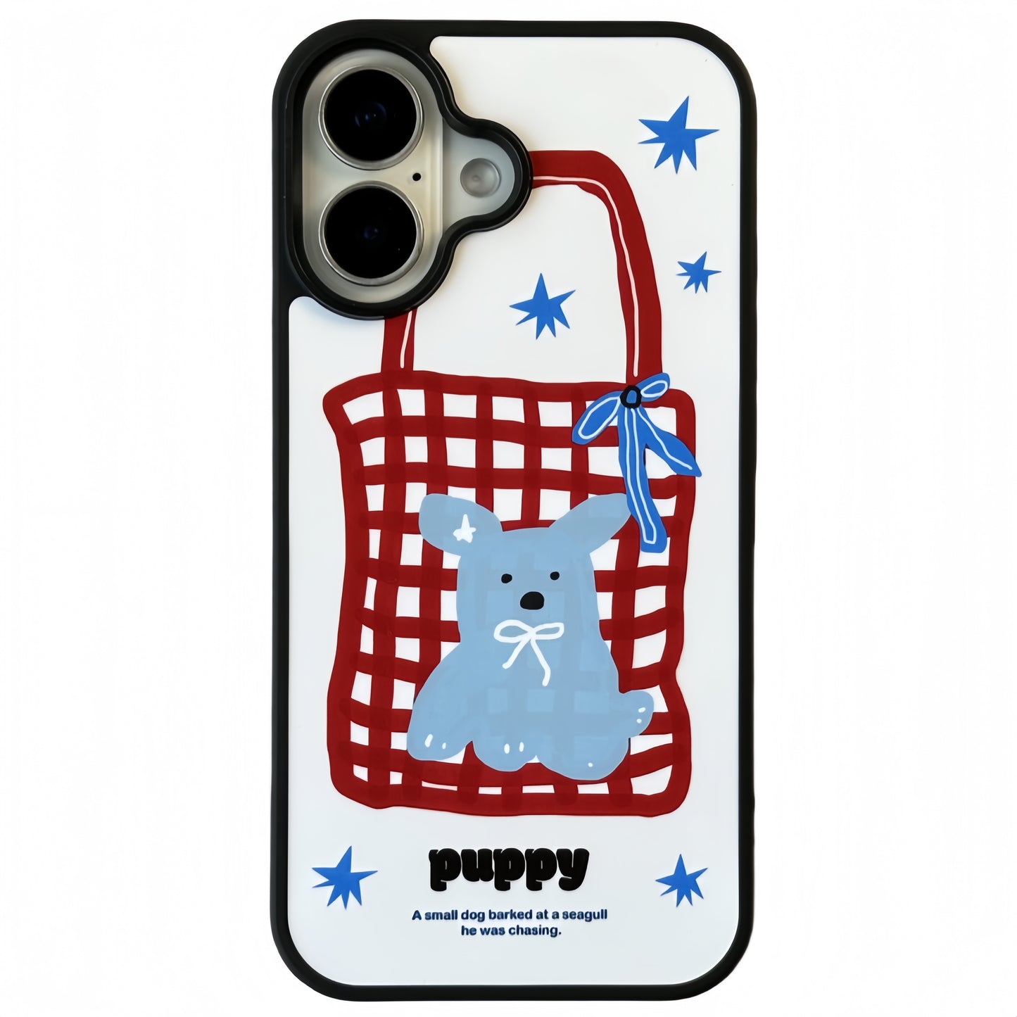 Dog with Printed Tote Bag Acrylic Phone Case