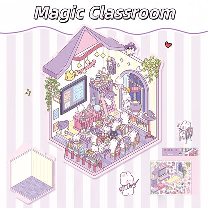 Cozy Little Scenes 3D Sticker | 2 Cute Miniature Scenes