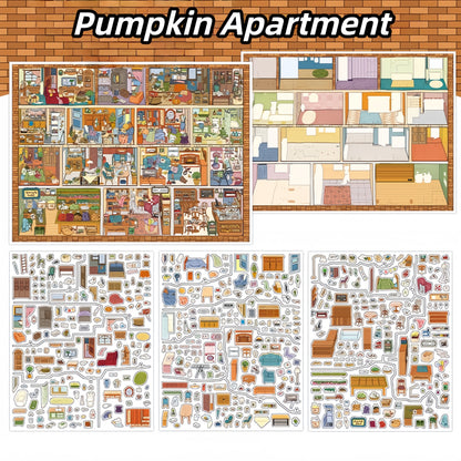 Pumpkin Apartment 3D Sticker