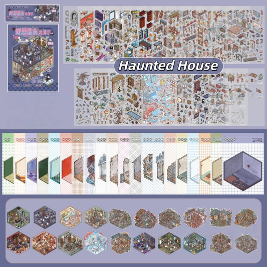 Haunted House 3D Sticker Book