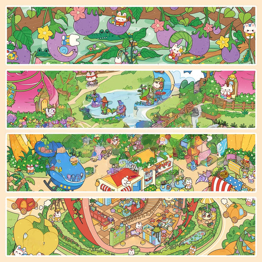 Paperfairy Tales 3D Sticker | 4 Cute Miniature Scenes