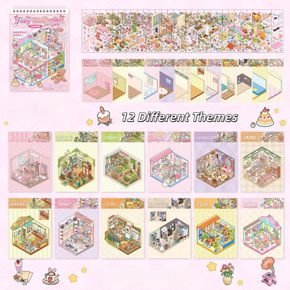 Dream Cottage 3D Sticker Book