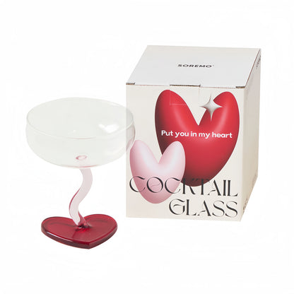 Heart Glass Goblet