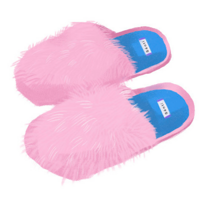 Long Pile Indoor Silent Non-Slip Slippers