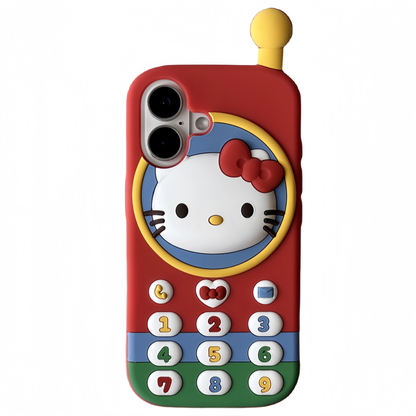 Cat Retro Brick Phone Silicone Phone Case