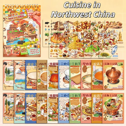 Foodie Travel 3D Sticker Book