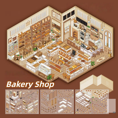 Sweet Time 3D Sticker | 2 Cute Miniature Scenes