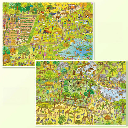 A Day Out 3D Sticker | 2 Cute Miniature Scenes