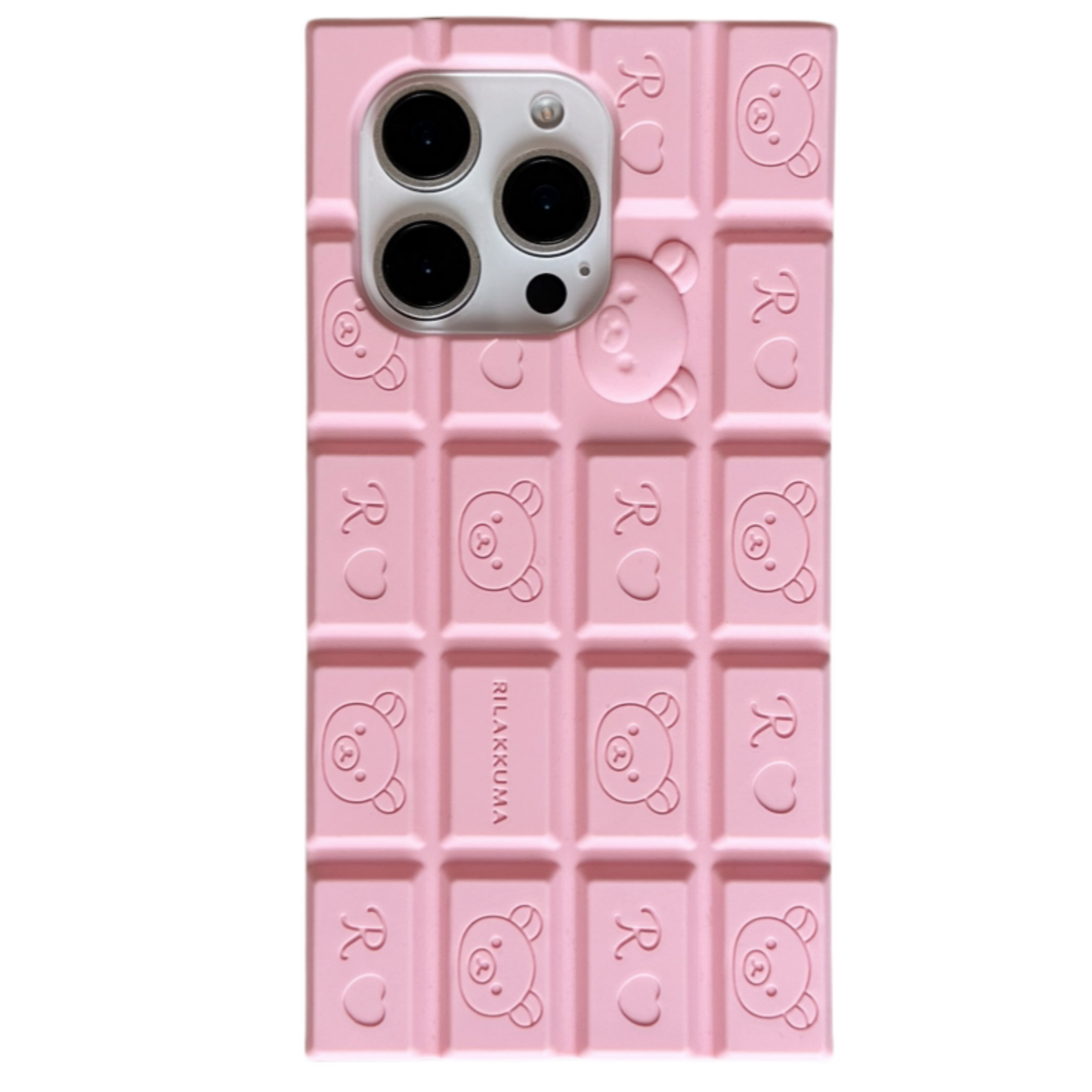 Little Bear 3D Chocolate Silicone Phone Case