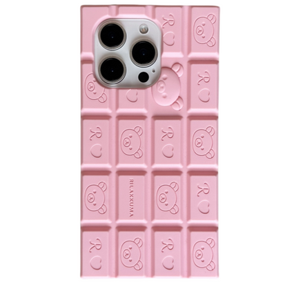 Little Bear 3D Chocolate Silicone Phone Case