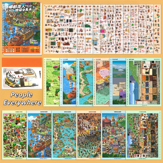 People Everywhere 3D Sticker Book