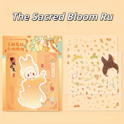 Chinese Costume Restoration 3D Sticker | 4 Cute Miniature Scenes