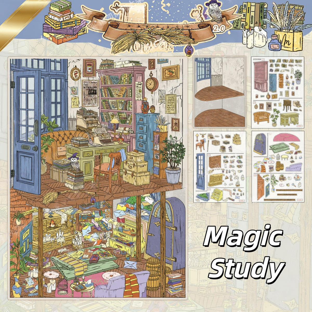 Magic Study 3D Sticker