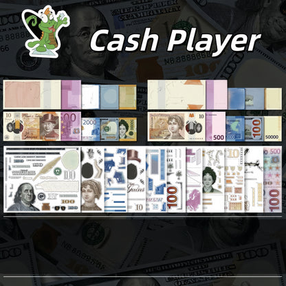 Cash Player 3D Sticker | 5 Cute Miniature Scenes