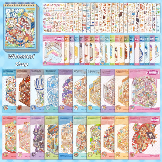 Whimsical Shop 3D Sticker Book