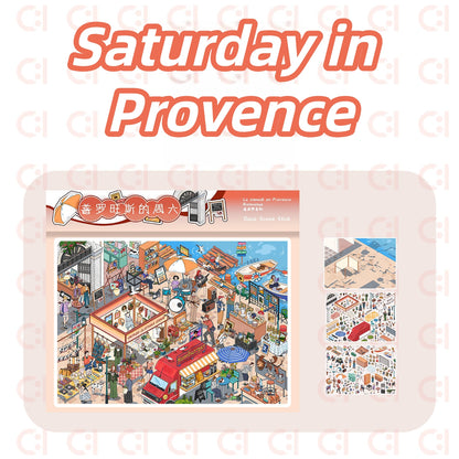 View of the World 3D Sticker | 2 Cute Miniature Scenes