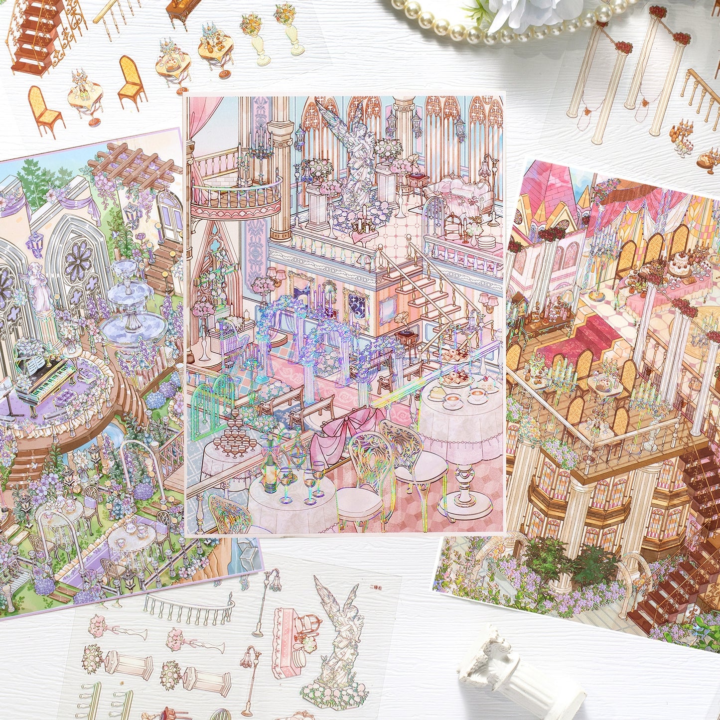 Twilight Vows 3D Sticker | 3 Cute Miniature Scenes