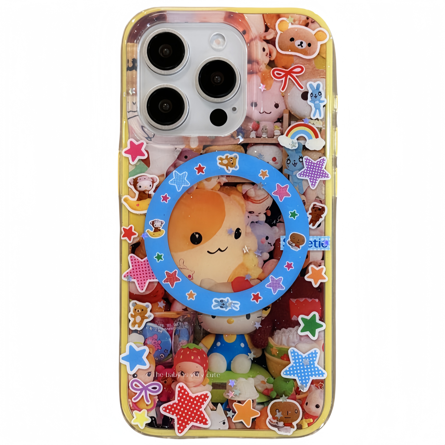Cute Bear Burger Acrylic Phone Case