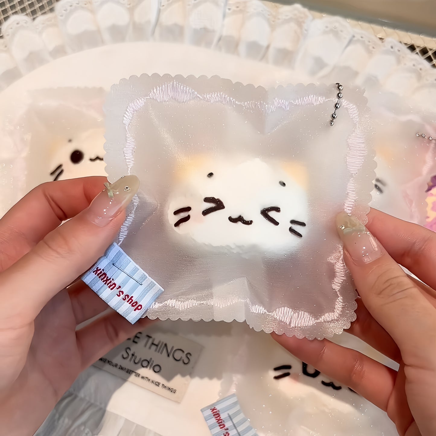 Tiny Bits Glittery Pouch Squishy