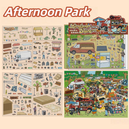 Afternoon Park 3D Sticker