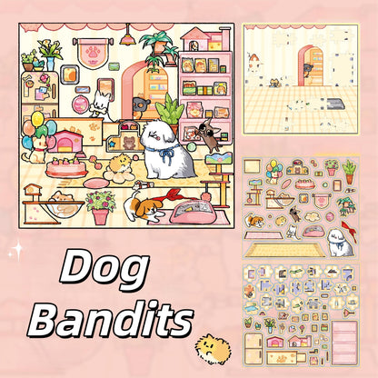 A Tail of Wonder 3D Sticker | 2 Cute Miniature Scenes