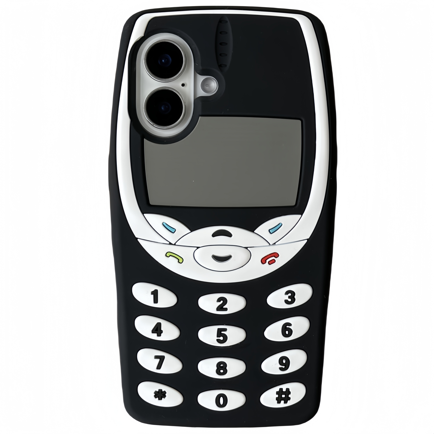 Vintage 3D Button Nokia Silicone Phone Case