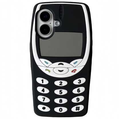 Vintage 3D Button Nokia Silicone Phone Case