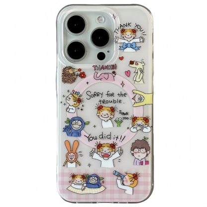 Coco Girl Magnetic Stand Acrylic Phone Case