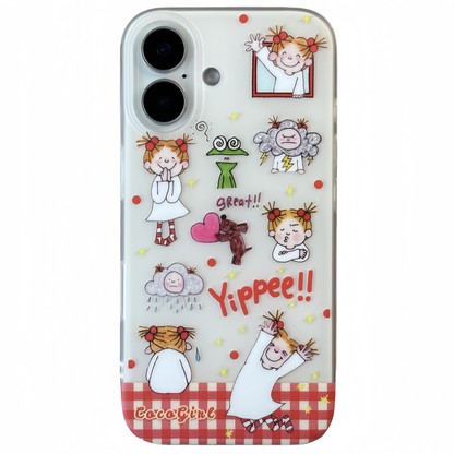 Coco Girl Strawberry Charm Acrylic Phone Case