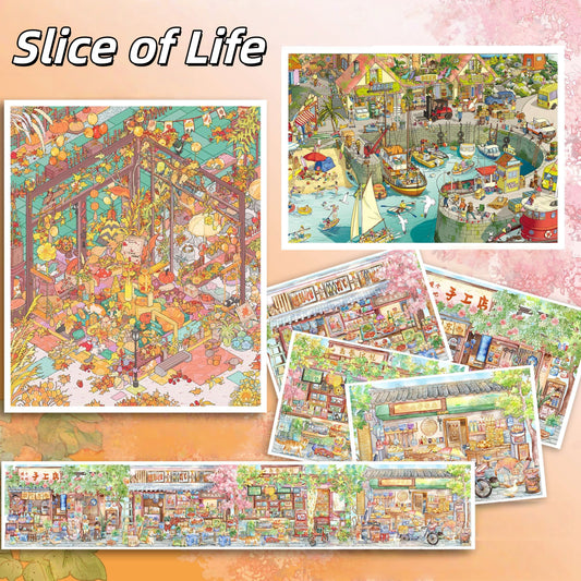 Slice of Life 3D Sticker | 6 Cute Miniature Scenes