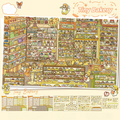 Muffins & Magic 3D Sticker | 2 Cute Miniature Scenes