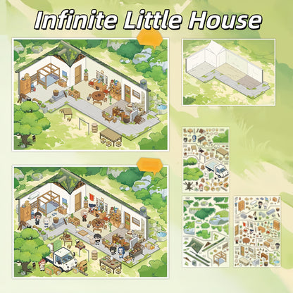 The Legend of Hei 3D Sticker | 2 Cute Miniature Scenes