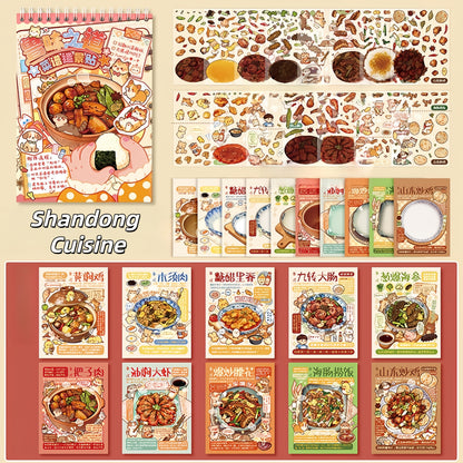 Chinese Food 3D Sticker Book