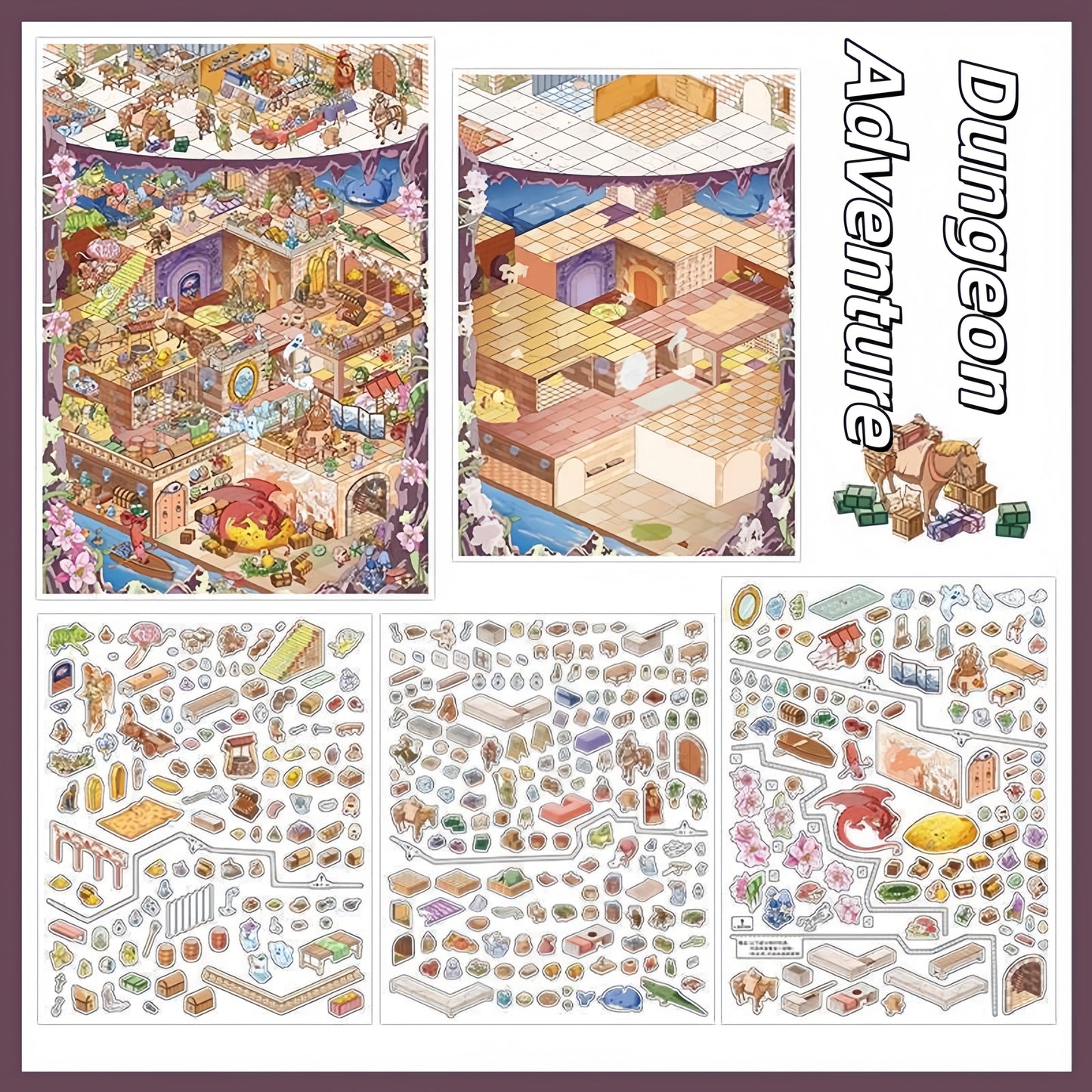 Dungeon Adventure 3D Sticker