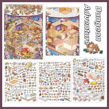 Dungeon Adventure 3D Sticker