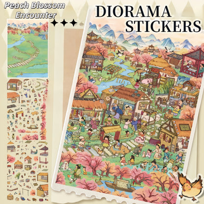 Maze Realms 3D Sticker | 3 Cute Miniature Scenes