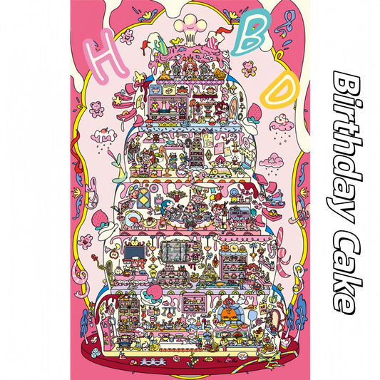 Stops Along the Way 3D Sticker | 4 Cute Miniature Scenes