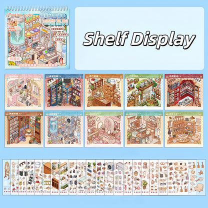 Shelf Display 3D Sticker Book