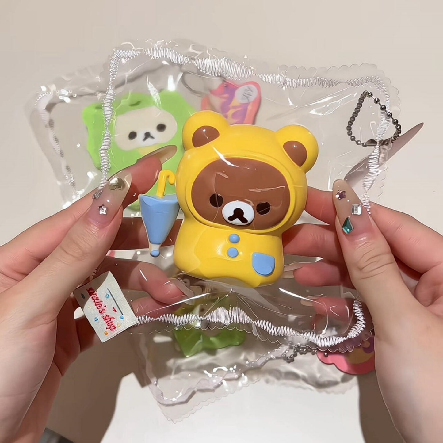 Raincoat Bear Siblings Squishy